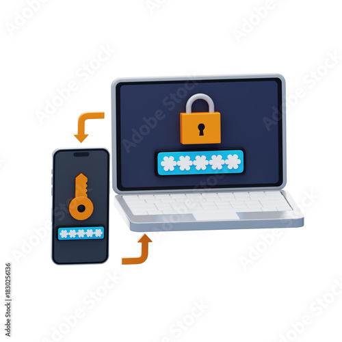 Two Factor Authentication 3D Icon