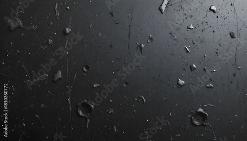 Tiny holes on a black board surface