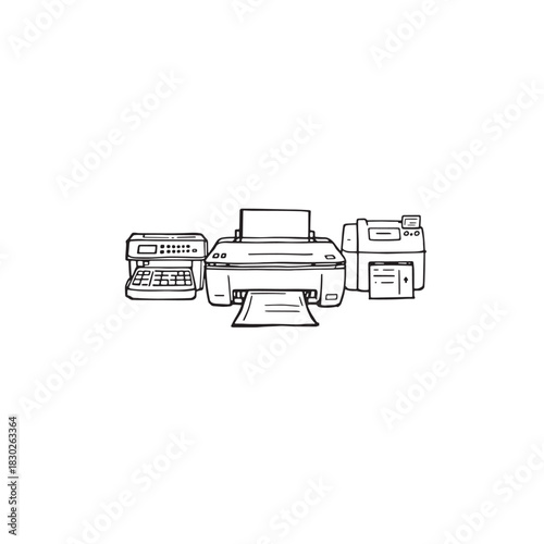 Printer line art transforms paper into art