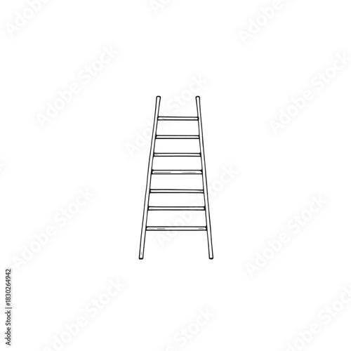 Ladder line art ascending through quiet moments
