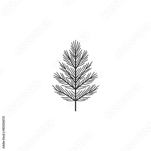 Pine Resin line art natural sticky tree extract