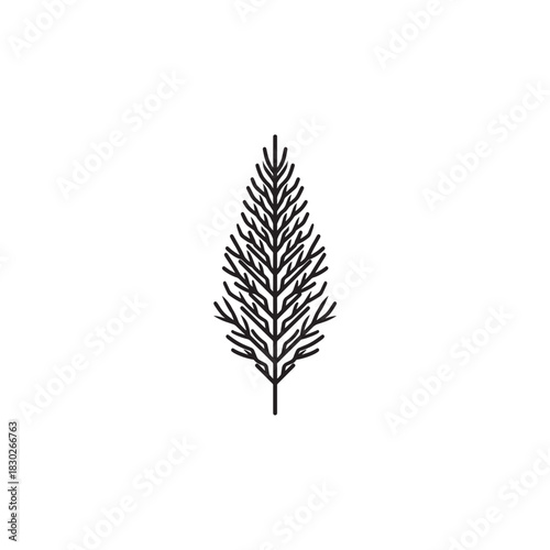 Pine Resin line art natural sticky tree extract