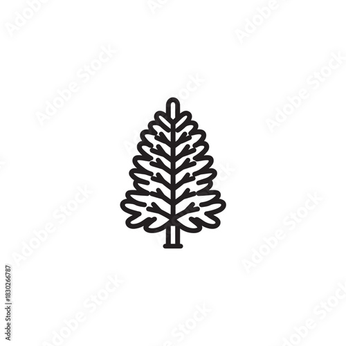 Pine Resin line art natural sticky tree extract