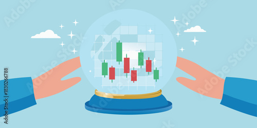 Predicting stock market trends with candlestick charts and a crystal ball