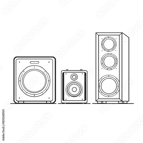 Speaker Line Art Inspires Creativity And Engages Audience Naturally