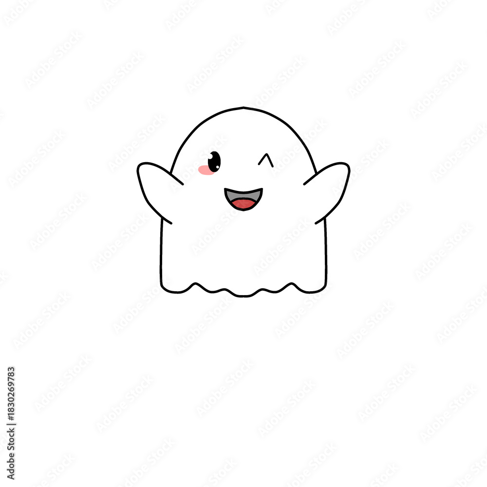 Fototapeta premium Cute ghost