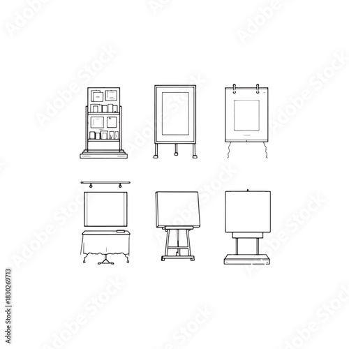 The Exhibit line art reveals emotion