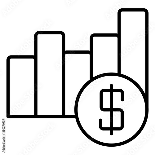 Revenue outline icon
