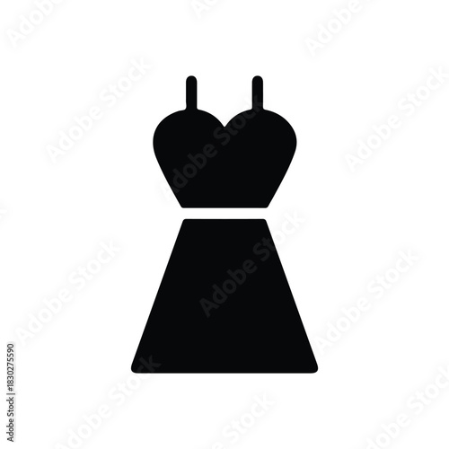 Woman dress icon, sexy clothing, hot