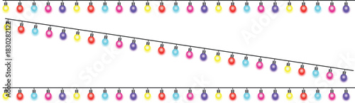 Multicolore twinkling fairy lights glow in soft amber. Golden garland loops around festive corner. Warm bulbs dangle on celebration wire. Holiday sparkle brightens the Multicolore scene.