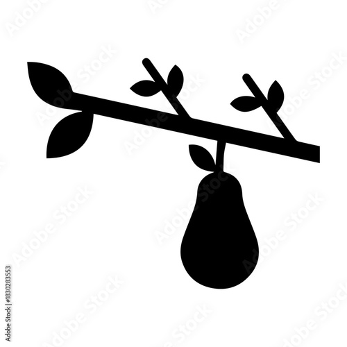 Pear on Branch Icon