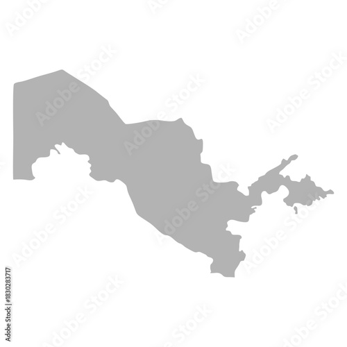Uzbekistan Country Outline