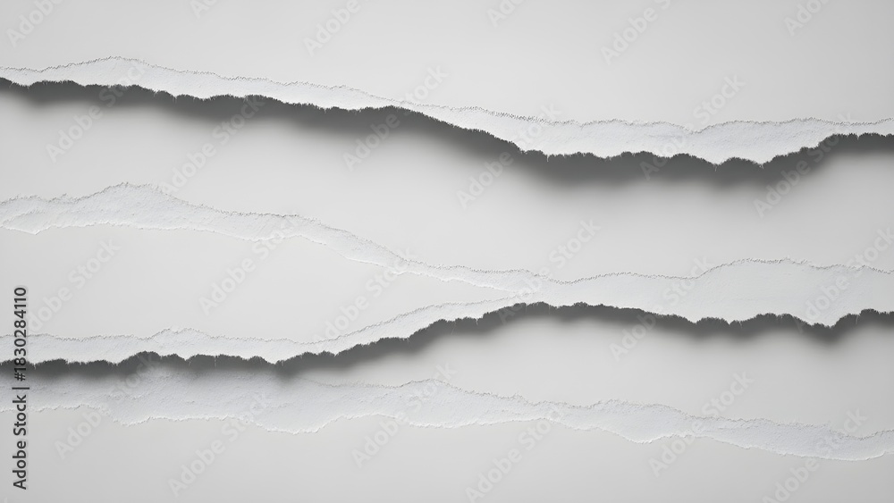 Fototapeta premium Torn White Paper Texture