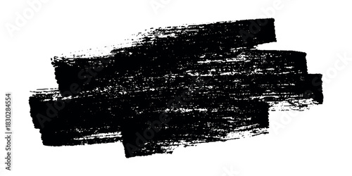 Brush paint stroke texture swatch Hand painted background Ink scribble dab clipart Paint smudge for tags and stamps design