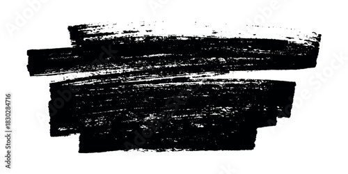 Brush paint stroke texture swatch Hand painted background Ink scribble dab clipart Paint smudge for tags and stamps design