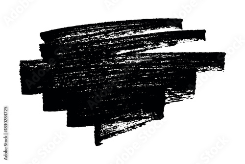 Brush paint stroke texture swatch Hand painted background Ink scribble dab clipart Paint smudge for tags and stamps design