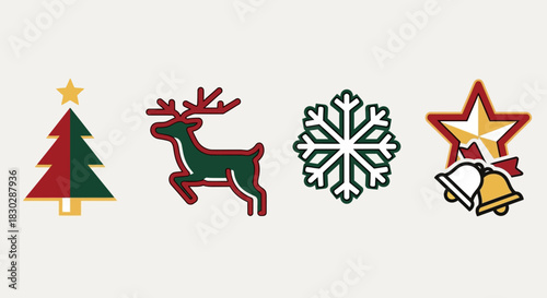 christmas card with deer