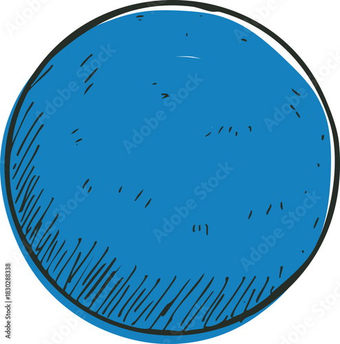 table tennis ball sports item hand drawn illustration