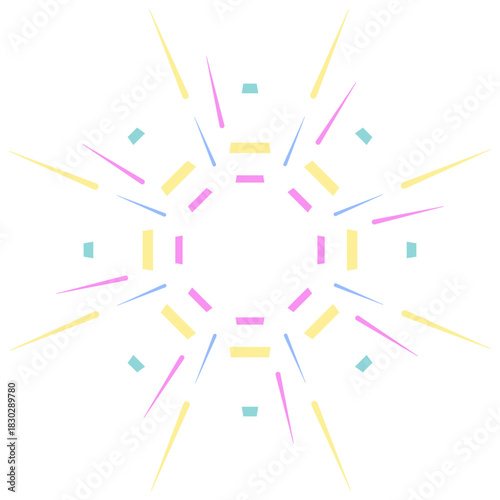 abstract colorful fireworks starburst lights 