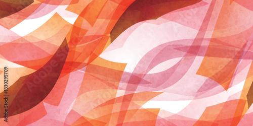 和柄　オレンジ　模様　背景