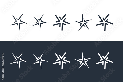 Five Point icon. Five Point logo symbol