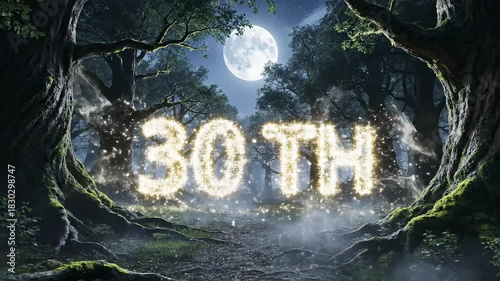 Enchanted Forest Celebration - A Magical 30th Anniversary Visual.