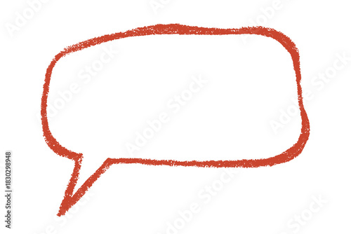 Hand drawn speech bubble Blank empty message box Textbox frame for banners, price tags, stickers, design