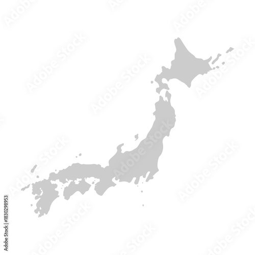 country of japan map illustration