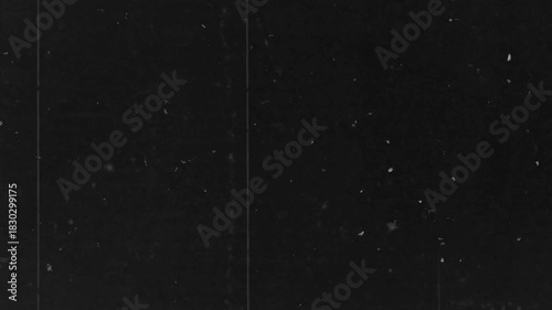 Black Background With Overlay Of White Scratches And Retro Film Dust