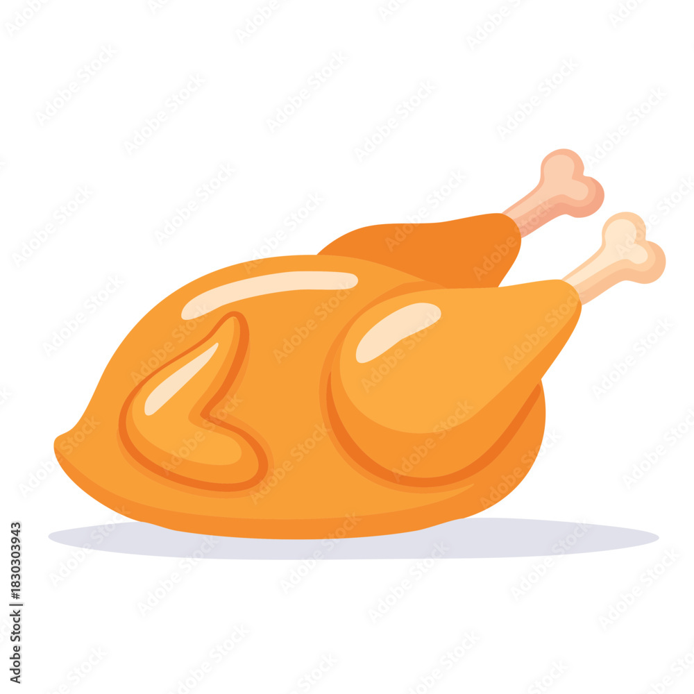Fototapeta premium vector illustration of a chicken