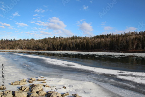 river in winter