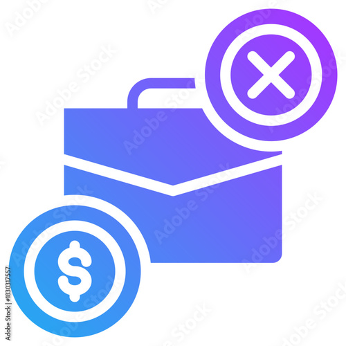 Severance employee icon for employment, business, website, application, printing, document, poster design, etc