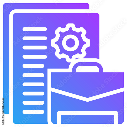 Job description icon for employment, business, website, application, printing, document, poster design, etc