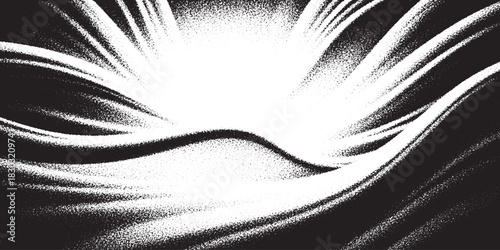 Abstract light rays emanating from a bright center.