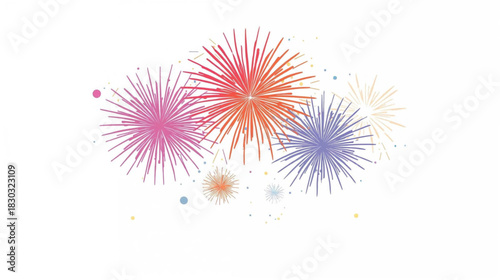 fireworks in the sky