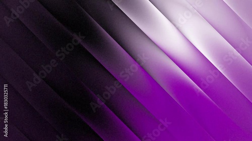 Abstract Diagonal Purple and Black Gradient Background with Light Streaks.