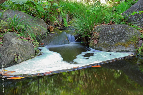 Hasedera, a Buddhist temple and gardens with a huge wooden statue of the god Kannon in Kamakura, Kanagawa, Japan