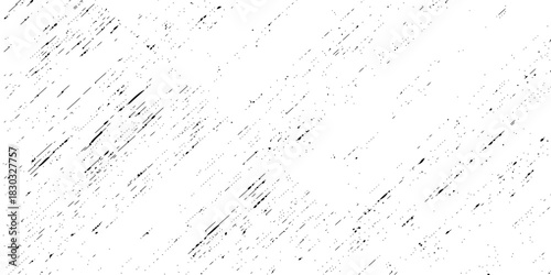 Abstract texture grunge made of diagonal streaks and distressed lines, black ink on a white background. grunge scratch patterns, chaotic linear noise. dirty monochrome pattern of the old worn surface.
