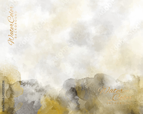 Abstract colorful watercolor for background. Digital art painting. Design for your date, postcard, banner, wedding invitation card.