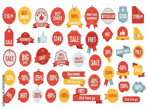 Sale tag collection for retail promotion
