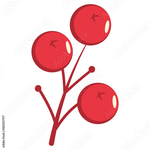 Christmas Holly Berries Element