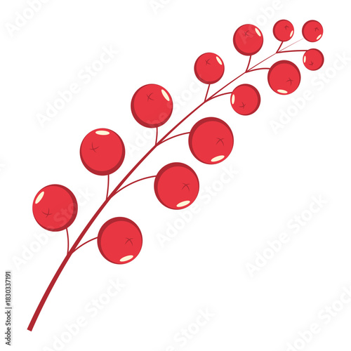 Christmas Holly Berries Element