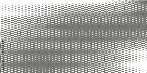 black color halftone gradient texture. Vanishing cartoon polka dot background. Repeating dotted gradation pattern. Fading comic pop art overlay backdrop. Raster halftone effect wallpaper. Vector
