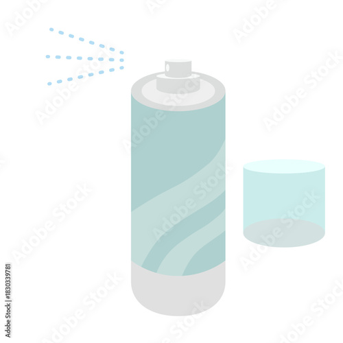 スプレー缶のイラスト／美容・生活用品に使えるデザイン