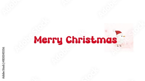 Christmas themed animation with white background