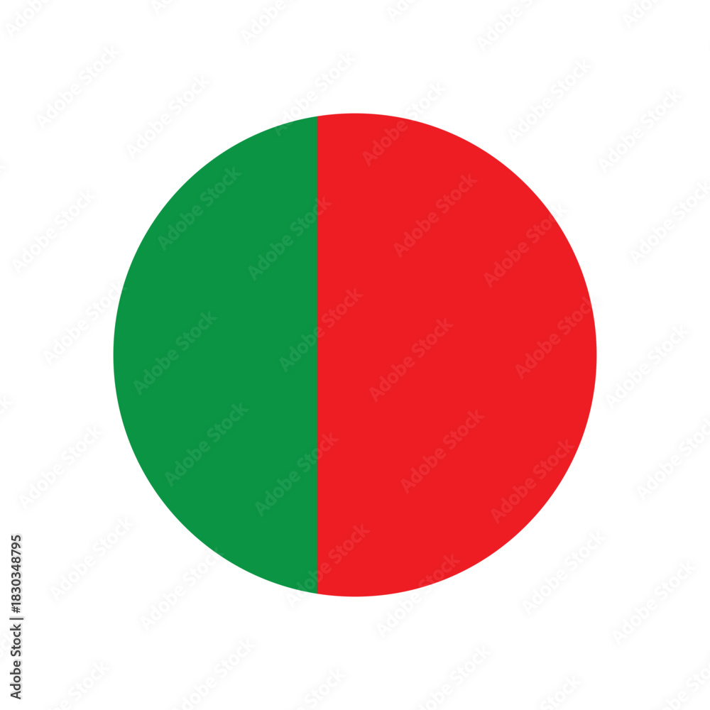 Fototapeta premium portugal flag button icon