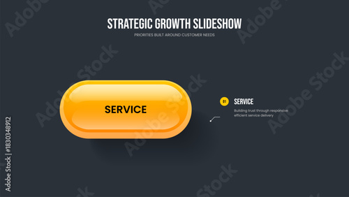 Market Visualization One Option Infographic Slideshow Template. Marketing Introduction Frame Design Vector Illustration. Enterprise Analysis 1 Element Diagram Slide Layout.