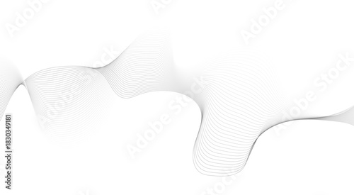Abstract wave element for design. Digital frequency track equalizer. Stylized line art background. Vector illustration. Wave with lines created using blend tool.
