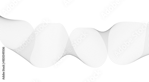 Seamless pattern with waves Abstract white paper wave background, abstract gradient and white wave curve lines banner background design.