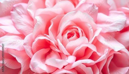 Soft, overlapping rose petals in pastel hues create a gentle, romantic background, blossom, elegance